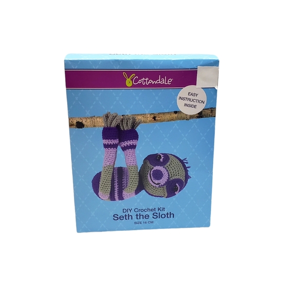 Other Cottondale Diy Crochet Kit Seth The Sloth Arts Craft New Poshmark